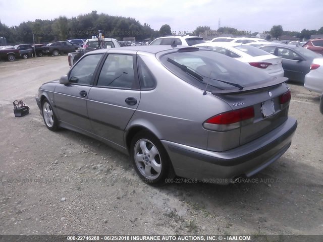 YS3DF58K012040516 - 2001 SAAB 9-3 SE GRAY photo 3