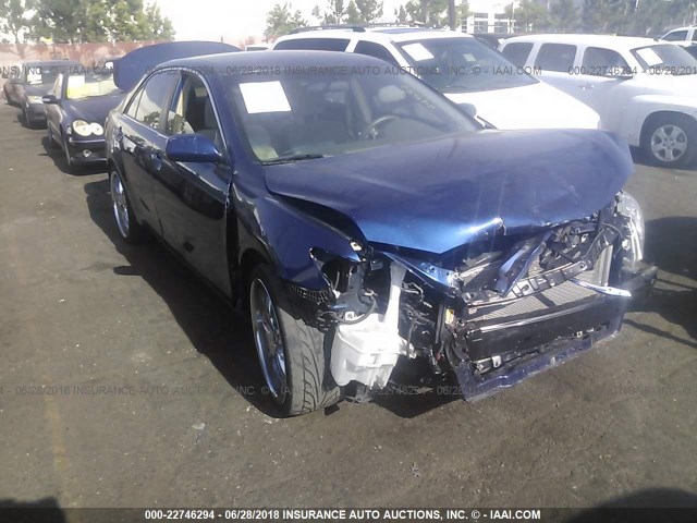 4T1BE46K98U255207 - 2008 TOYOTA CAMRY CE/LE/XLE/SE BLUE photo 1