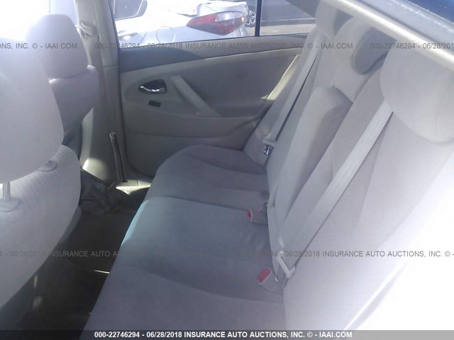 4T1BE46K98U255207 - 2008 TOYOTA CAMRY CE/LE/XLE/SE BLUE photo 8