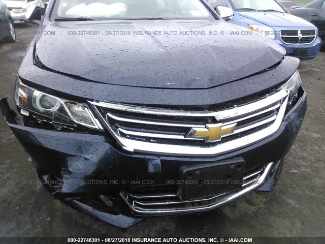 2G1125S31J9142246 - 2018 CHEVROLET IMPALA PREMIER Dark Blue photo 6