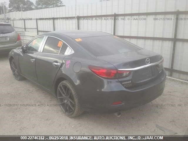 JM1GJ1V68E1157114 - 2014 MAZDA 6 TOURING GRAY photo 3