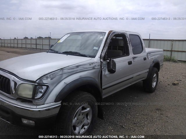 5TEHN72N84Z389868 - 2004 TOYOTA TACOMA DOUBLE CAB 银色 照片 6