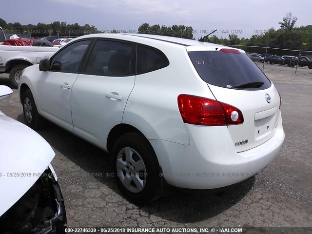 JN8AS58V58W138061 - 2008 NISSAN ROGUE S/SL WHITE photo 3