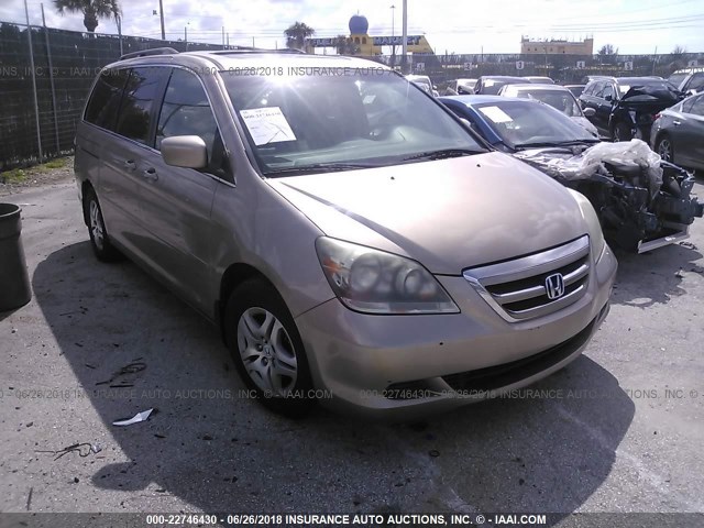 5FNRL38767B136307 - 2007 HONDA ODYSSEY EXL GOLD photo 1