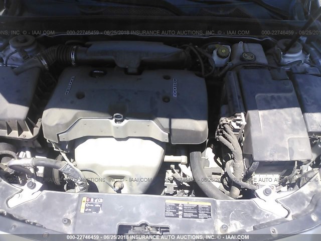 1G11B5SL9EF145537 - 2014 CHEVROLET MALIBU LS ვერცხლისფერი ფოტო 10