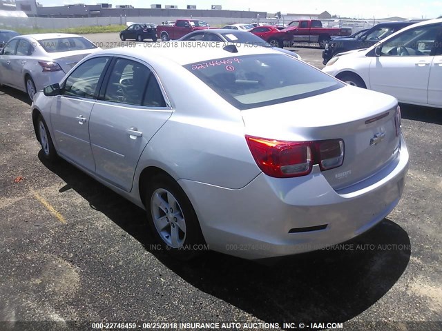 1G11B5SL9EF145537 - 2014 CHEVROLET MALIBU LS ვერცხლისფერი ფოტო 3