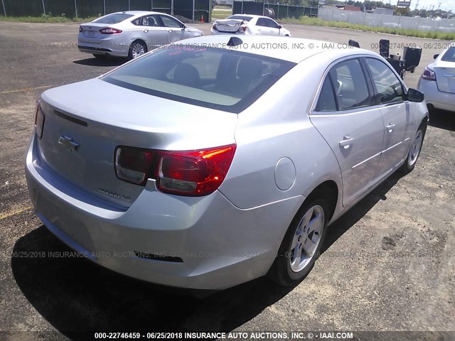 1G11B5SL9EF145537 - 2014 CHEVROLET MALIBU LS ვერცხლისფერი ფოტო 4