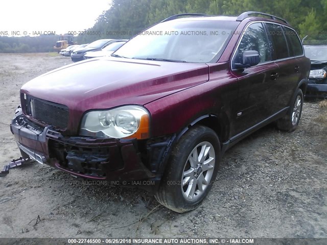 YV1CZ852151206189 - 2005 VOLVO XC90 V8 RED photo 2