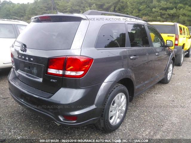 3C4PDDBG3ET251044 - 2014 DODGE JOURNEY SXT GRAY photo 4