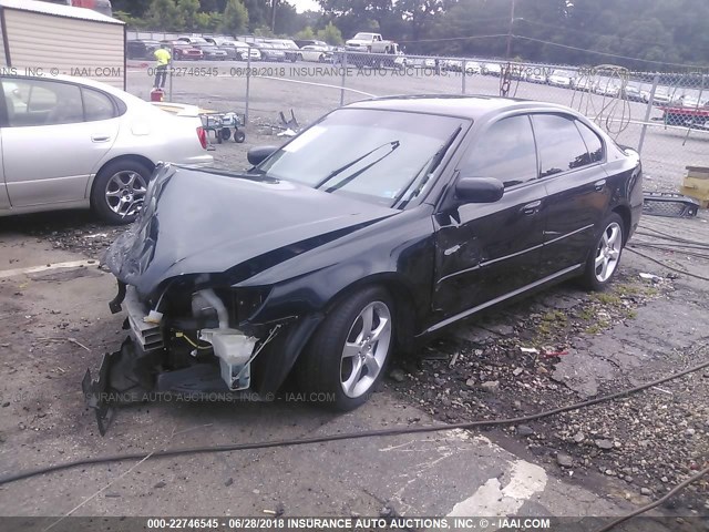 4S3BL616387205997 - 2008 SUBARU LEGACY 2.5I BLACK photo 2