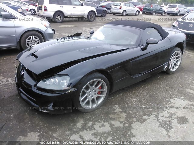 1B3JR65Z63V501469 - 2003 DODGE VIPER SRT-10 BLACK photo 2