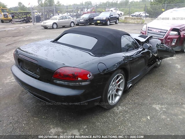 1B3JR65Z63V501469 - 2003 DODGE VIPER SRT-10 BLACK photo 4