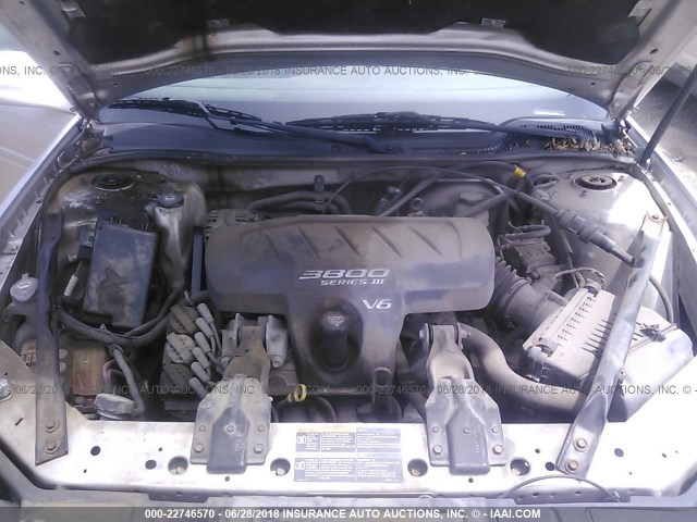 2G2WP542451151146 - 2005 PONTIAC GRAND PRIX ვერცხლისფერი ფოტო 10