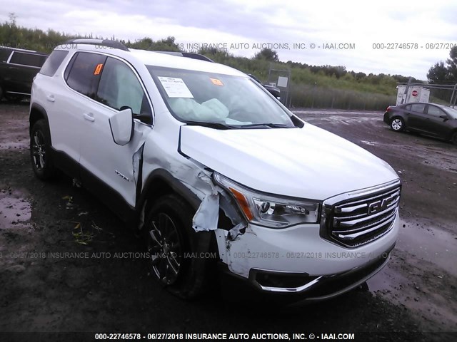 1GKKNULS3JZ185838 - 2018 GMC ACADIA SLT-1 Biały zdjęcie 1