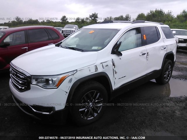 1GKKNULS3JZ185838 - 2018 GMC ACADIA SLT-1 Biały zdjęcie 2