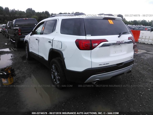 1GKKNULS3JZ185838 - 2018 GMC ACADIA SLT-1 Biały zdjęcie 3