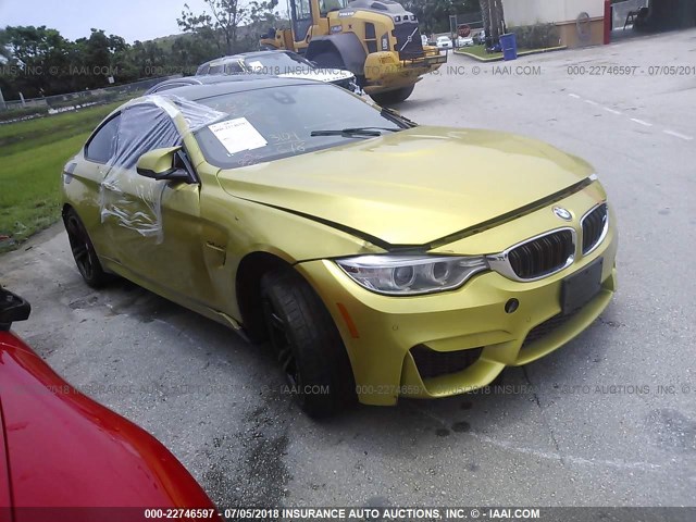 WBS3R9C50FK332086 - 2015 BMW M4 GOLD photo 1