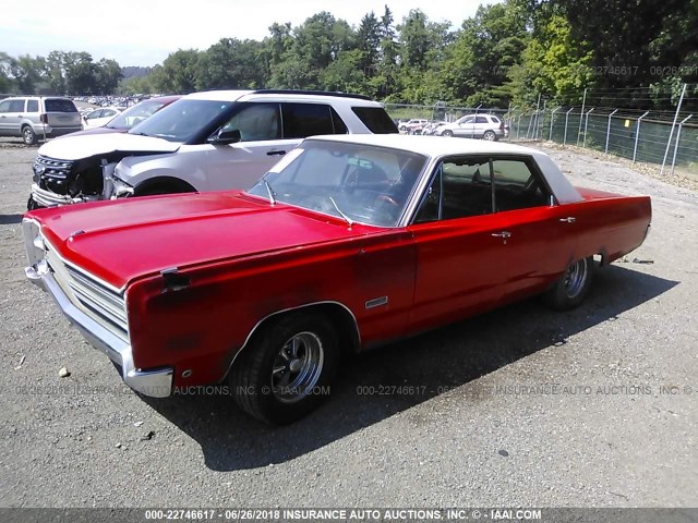 PM43F8D317461 - 1968 PLYMOUTH FURY RED photo 2