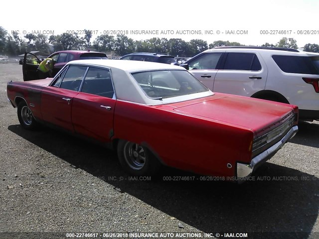 PM43F8D317461 - 1968 PLYMOUTH FURY RED photo 3