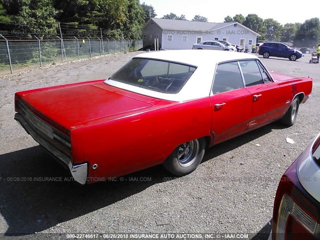 PM43F8D317461 - 1968 PLYMOUTH FURY RED photo 4