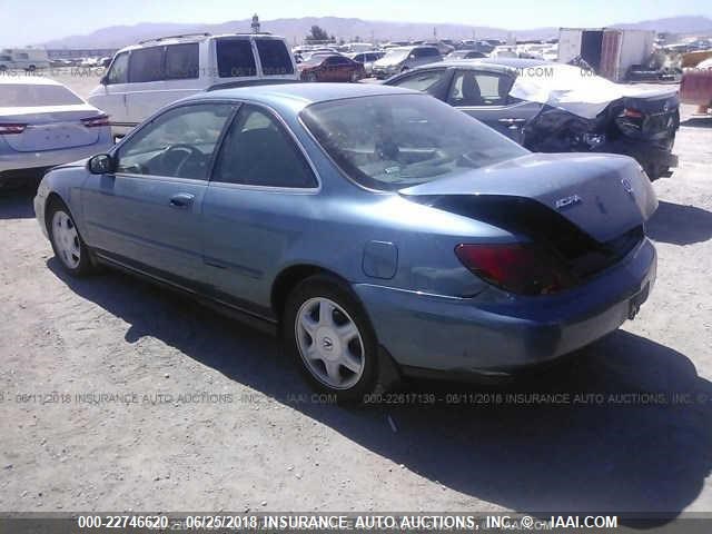 19UYA1250VL015605 - 1997 ACURA 2.2CL BLUE photo 3