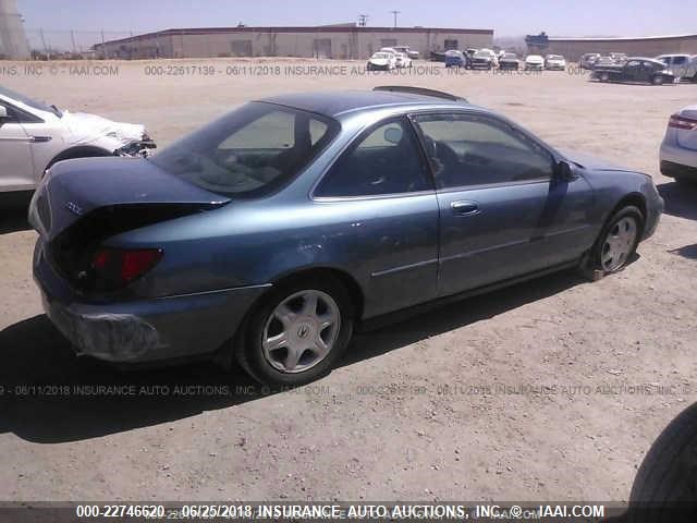 19UYA1250VL015605 - 1997 ACURA 2.2CL BLUE photo 6