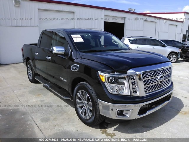 1N6AA1E64HN536126 - 2017 NISSAN TITAN SV/SL/PLATINUM RESERVE BLACK photo 1