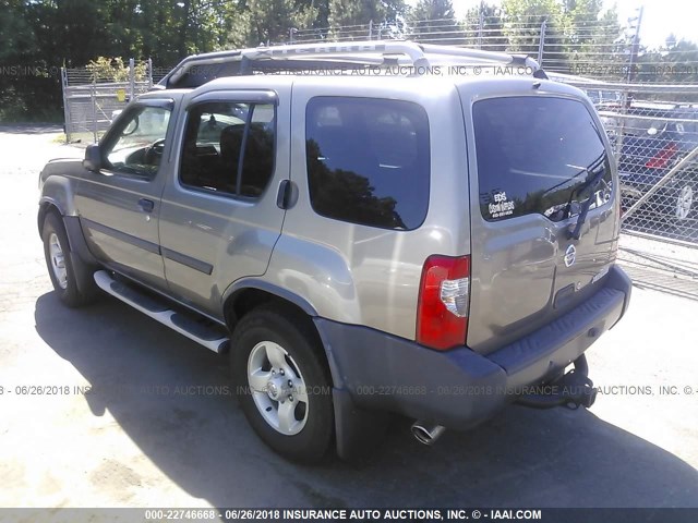 5N1ED28Y14C621814 - 2004 NISSAN XTERRA XE/SE GOLD photo 3