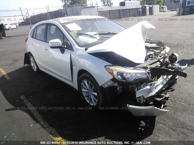 JF1GPAC68DH815723 - 2013 SUBARU IMPREZA PREMIUM WHITE photo 1