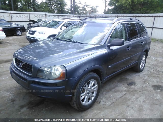 YV4CZ592561267171 - 2006 VOLVO XC90 GRAY photo 2