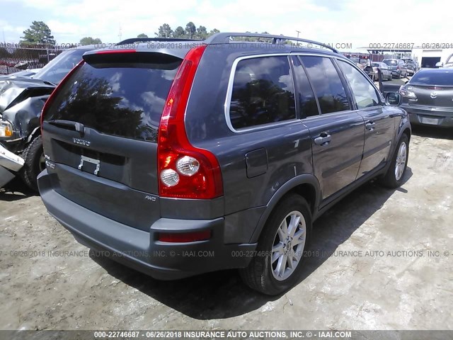 YV4CZ592561267171 - 2006 VOLVO XC90 GRAY photo 4