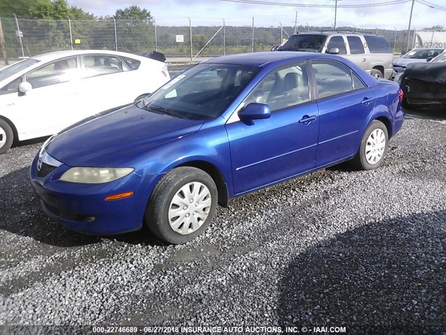 1YVFP80C335M22036 - 2003 MAZDA 6 I BLUE photo 2