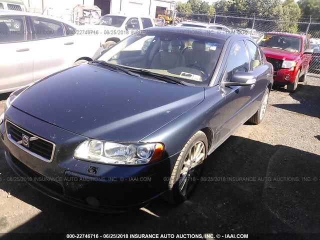 YV1RH592472633465 - 2007 VOLVO S60 2.5T BLUE photo 2