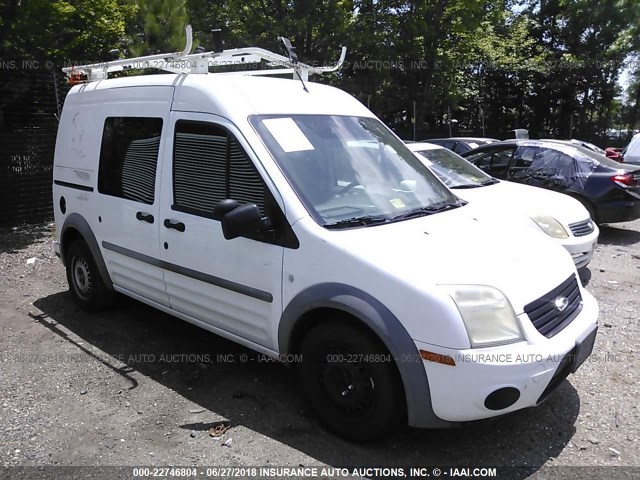 NM0LS7BN7AT039738 - 2010 FORD TRANSIT CONNECT XLT WHITE photo 1