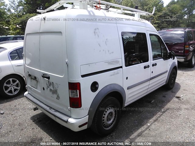 NM0LS7BN7AT039738 - 2010 FORD TRANSIT CONNECT XLT WHITE photo 4