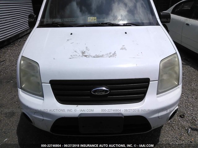 NM0LS7BN7AT039738 - 2010 FORD TRANSIT CONNECT XLT WHITE photo 6