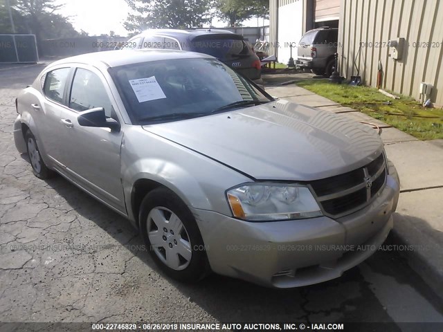 1B3LC46B09N514744 - 2009 DODGE AVENGER SE/SXT GOLD photo 1