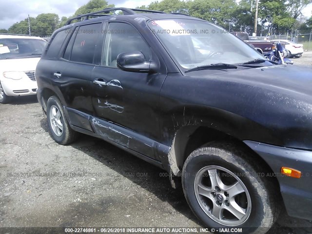 KM8SC73DX2U159901 - 2002 HYUNDAI SANTA FE BLACK photo 6