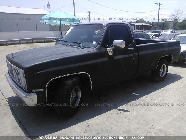 1GTEC14H1GF734933 - 1986 GMC C1500 BLACK photo 2