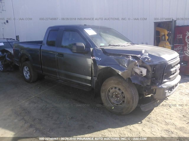 1FTFX1EFXGFD46752 - 2016 FORD F150 SUPER CAB GRAY photo 1