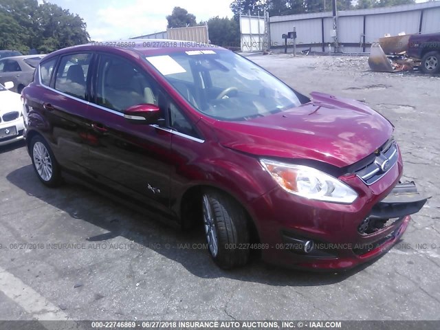 1FADP5CU2FL110635 - 2015 FORD C-MAX PREMIUM SEL RED photo 1