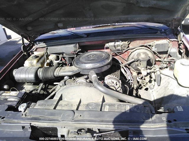 2GTEC19KXL1559958 - 1990 GMC SIERRA C1500 RED photo 10