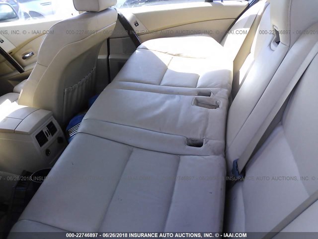 WBANB33554B109134 - 2004 BMW 545 I WHITE photo 8