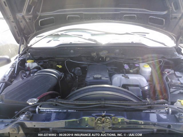 3D7KU28C14G283474 - 2004 DODGE RAM 2500 ST/SLT 蓝色 照片 10
