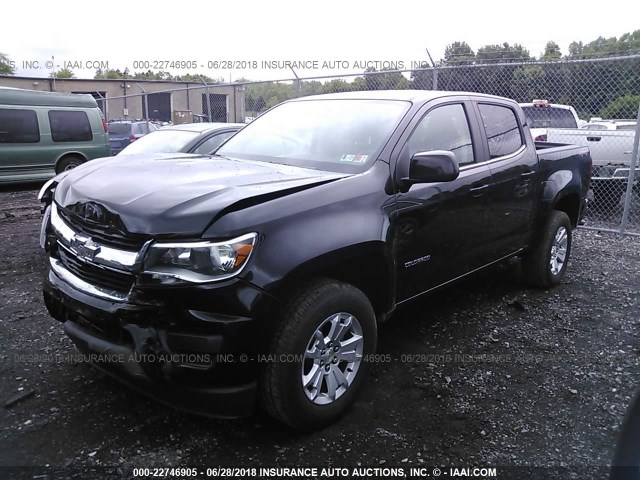 1GCGTCEN1J1262133 - 2018 CHEVROLET COLORADO LT BLACK photo 2