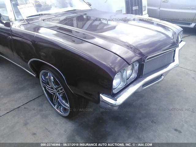 4H67H2H115828 - 1972 BUICK SKYLARK BURGUNDY photo 6