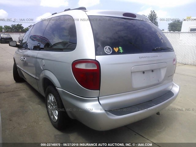 2B4GP44G91R131926 - 2001 DODGE GRAND CARAVAN SPORT GRAY photo 3