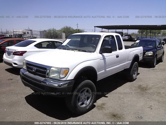 4TASN92N7YZ575920 - 2000 TOYOTA TACOMA XTRACAB PRERUNNER თეთრი ფოტო 2