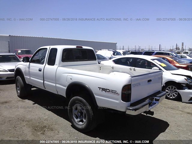 4TASN92N7YZ575920 - 2000 TOYOTA TACOMA XTRACAB PRERUNNER თეთრი ფოტო 3