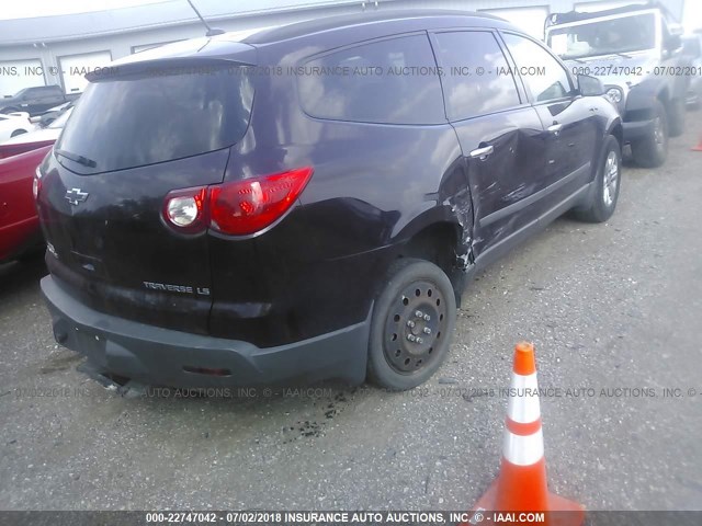 1GNLREED0AS104819 - 2010 CHEVROLET TRAVERSE LS PURPLE photo 6